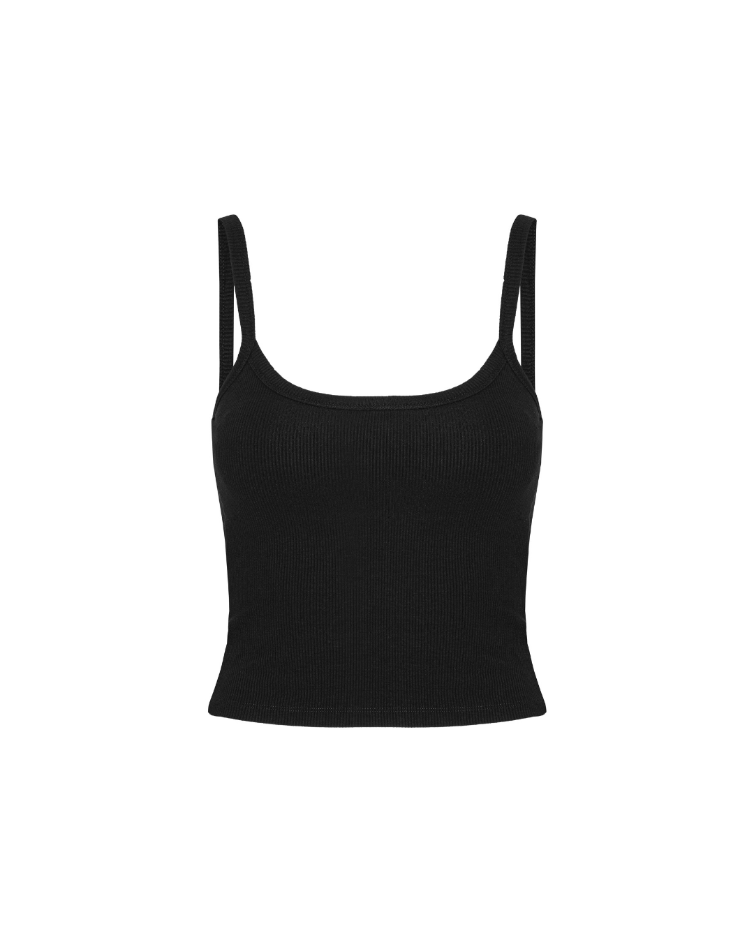 Exercere Tops Rib Tank Top - Black