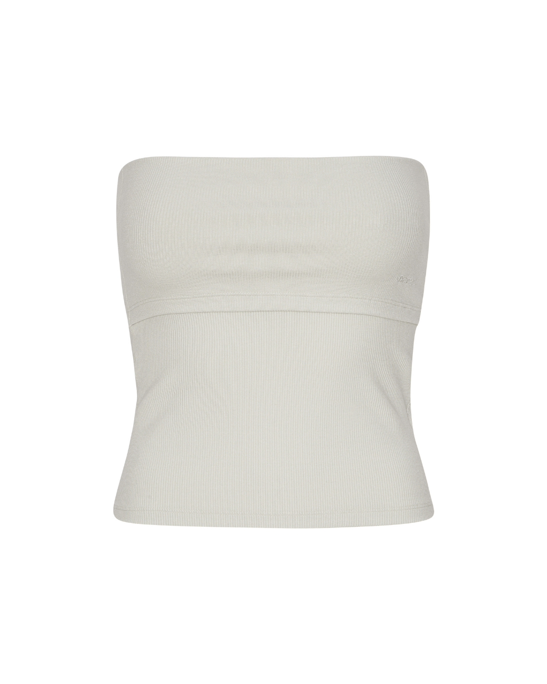 Exercere Tops Rib Tube Top - Vanilla