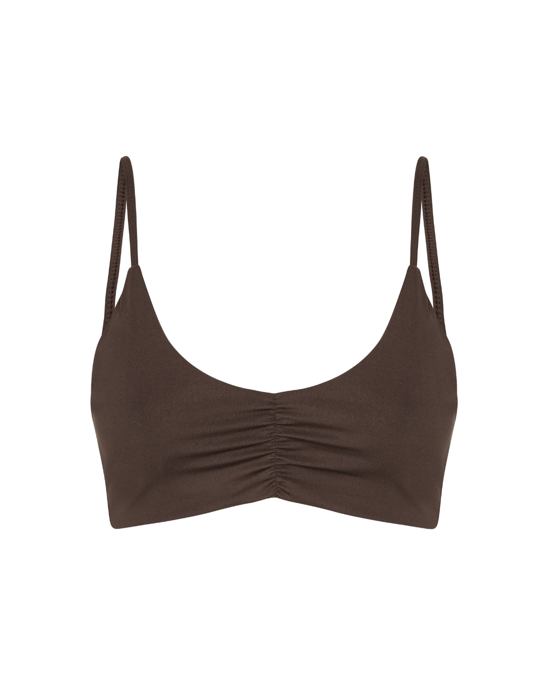 Exercere Sports Bras Scrunch Bra - Pecan Brown