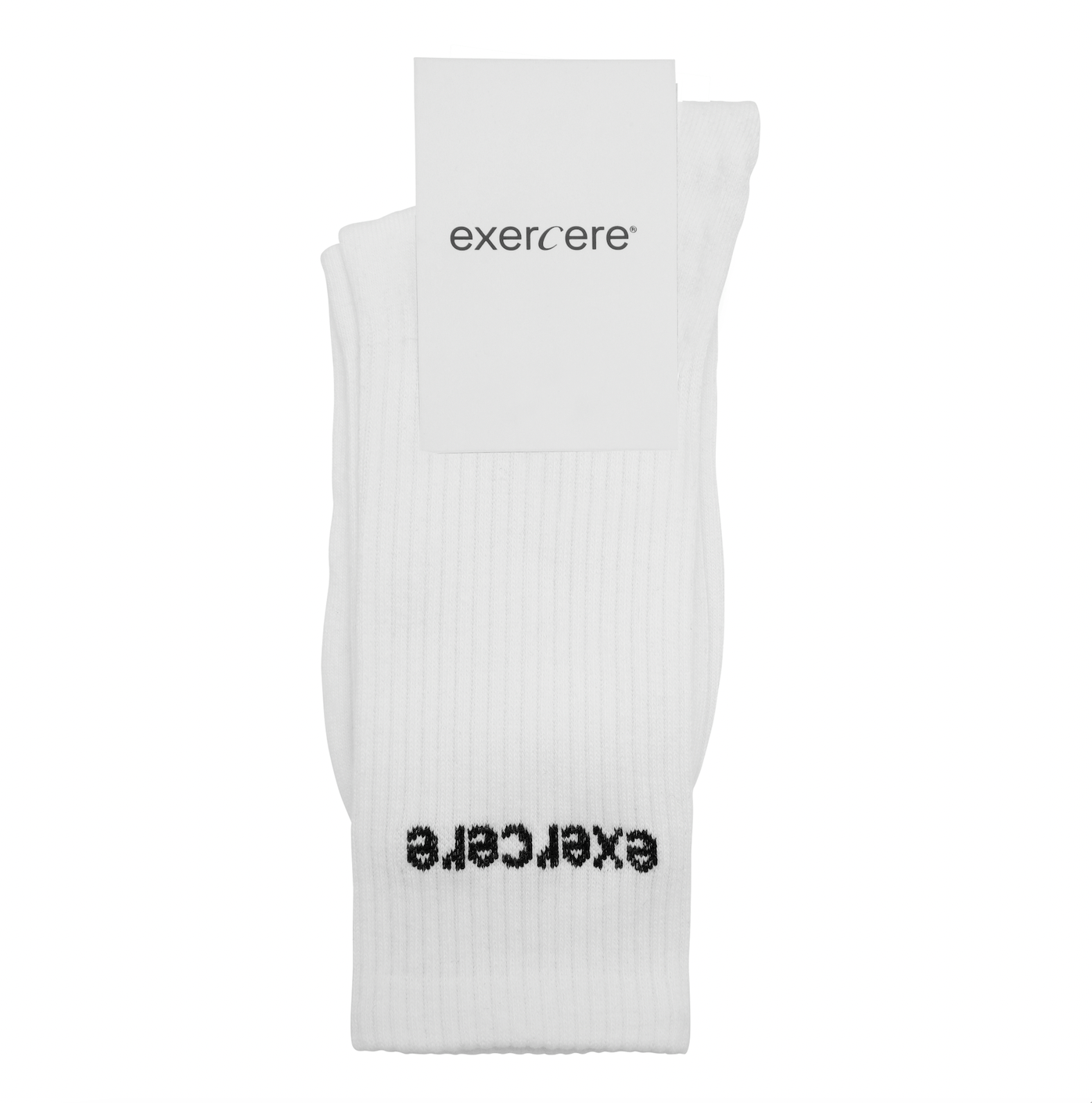 Exercere Socks One Size Logo Socks - White