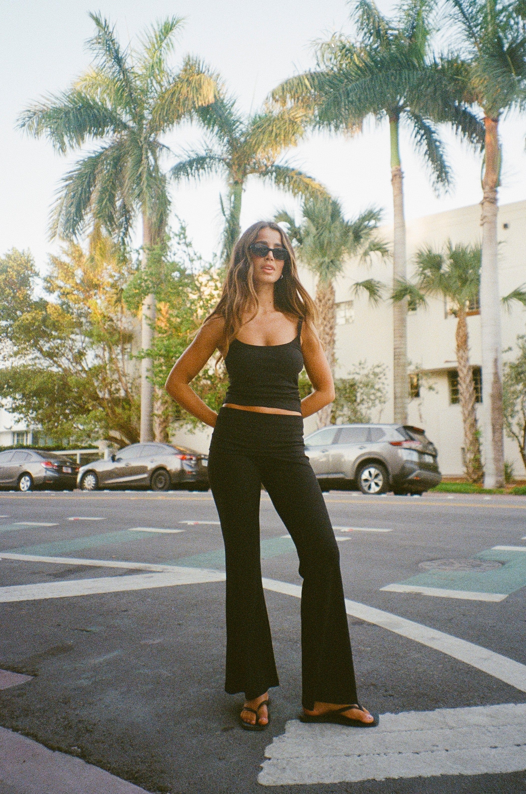 Exercere Tops Rib Tank Top - Black