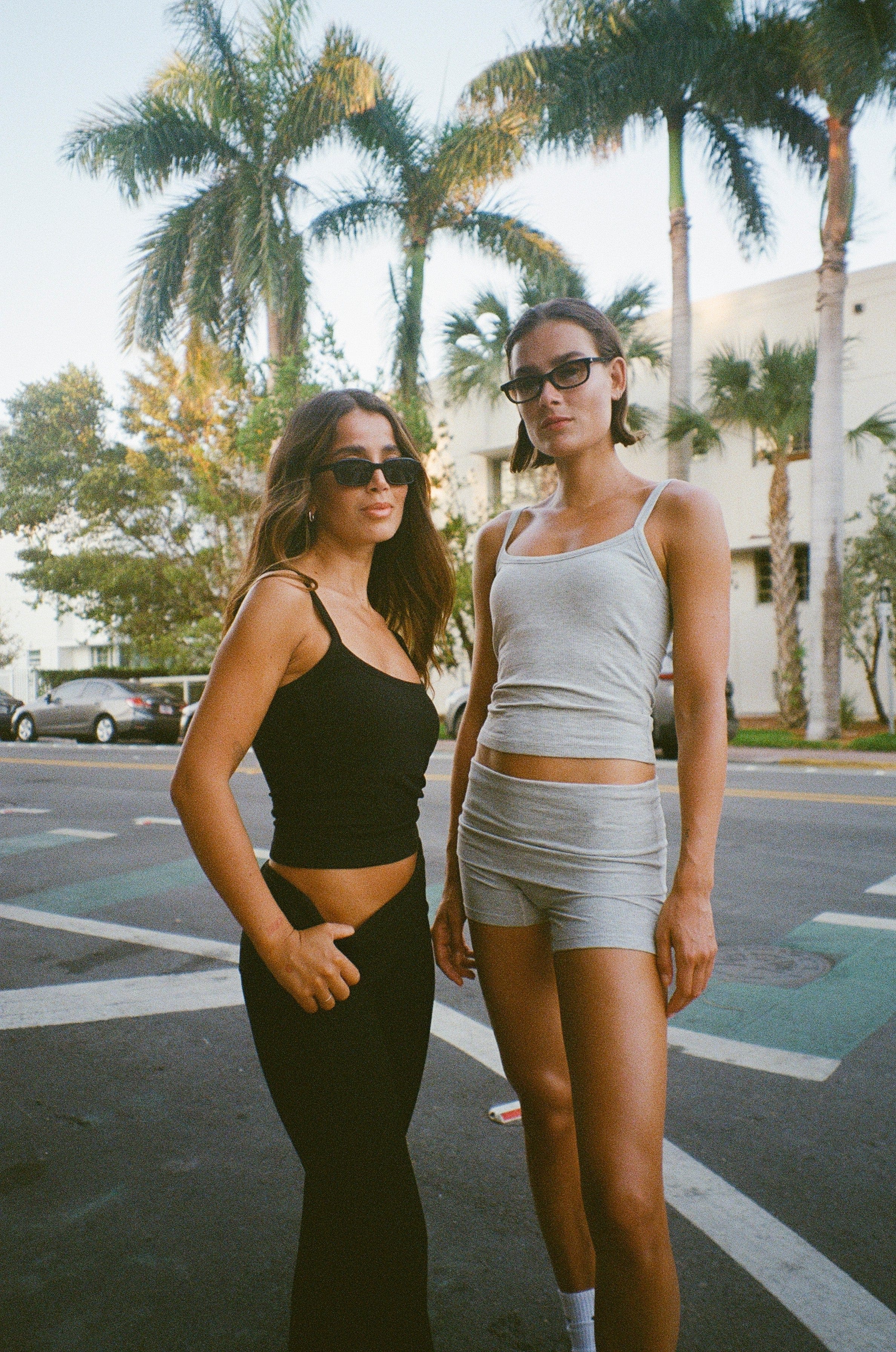 Exercere Tops Rib Tank Top - Grey Melange